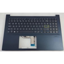 Top Cover com Teclado Black Azulado ASUS  X513EA-1K, sem Backlight, sem Touchpad, layout internacional